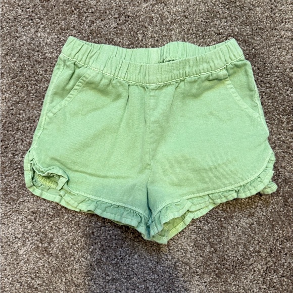 🌼5/$10🌼Never Worn Cat & Jack Light Purple & Light Green Ruffle Hem Shorts 3t - Picture 5 of 7
